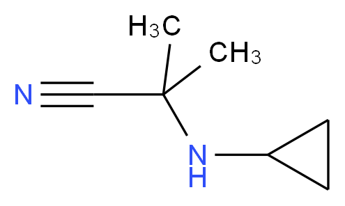 2-(cyclopropylamino)-2-methylpropanenitrile_Molecular_structure_CAS_)