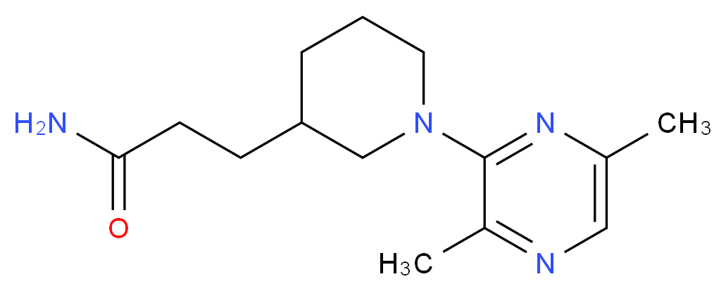3-[1-(3,6-dimethyl-2-pyrazinyl)-3-piperidinyl]propanamide_Molecular_structure_CAS_)