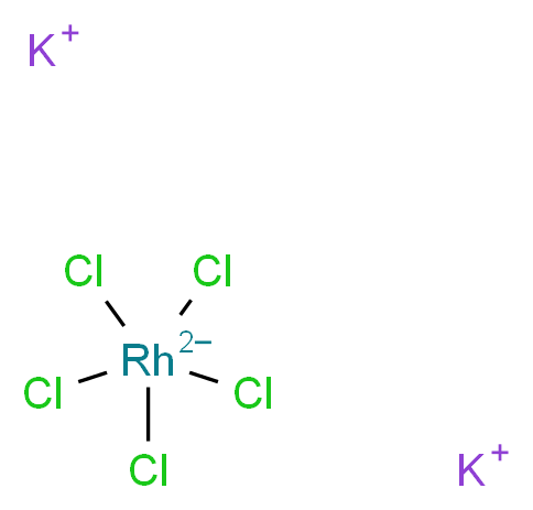 Potassium pentachlororhodate(III), Premion&reg;_Molecular_structure_CAS_65980-75-8)