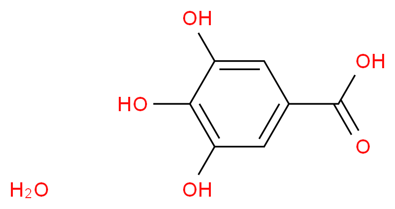 3,4,5-Trihydroxybenzoic acid monohydrate, ACS_Molecular_structure_CAS_5995-86-8)