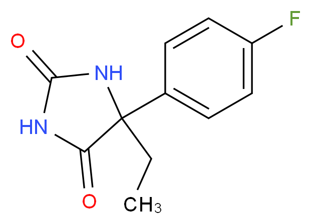 5-Ethyl-5-(4-fluoro-phenyl)-imidazolidine-2,4-dione_Molecular_structure_CAS_)