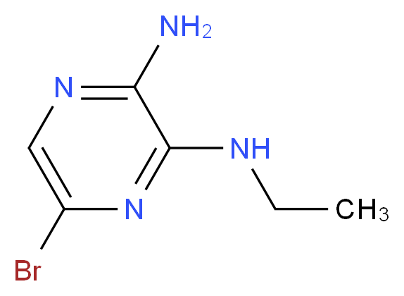 2-Amino-5-bromo-3-(ethylamino)pyrazine_Molecular_structure_CAS_117719-10-5)
