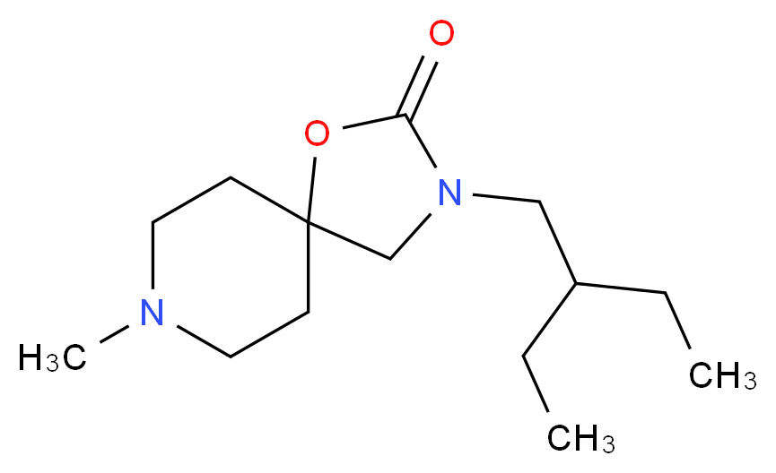 3-(2-ethylbutyl)-8-methyl-1-oxa-3,8-diazaspiro[4.5]decan-2-one_Molecular_structure_CAS_)