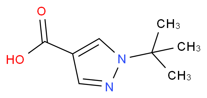 1-tert-butyl-1H-pyrazole-4-carboxylic acid_Molecular_structure_CAS_950858-65-8)