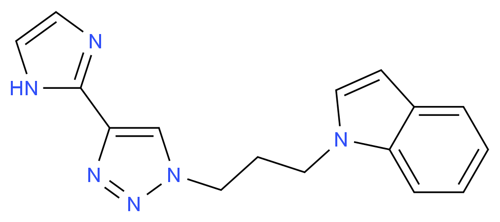 1-{3-[4-(1H-imidazol-2-yl)-1H-1,2,3-triazol-1-yl]propyl}-1H-indole_Molecular_structure_CAS_)