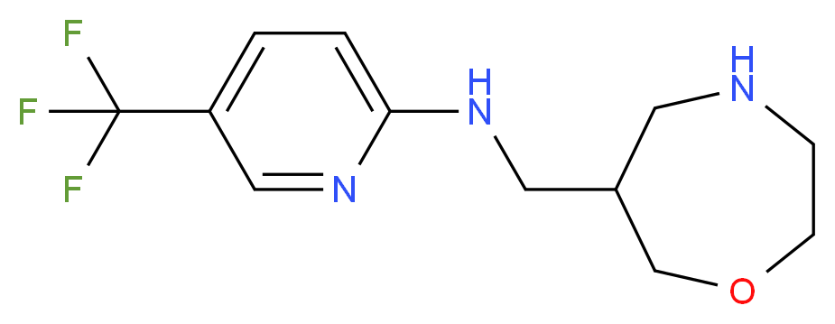 N-(1,4-oxazepan-6-ylmethyl)-5-(trifluoromethyl)pyridin-2-amine_Molecular_structure_CAS_)