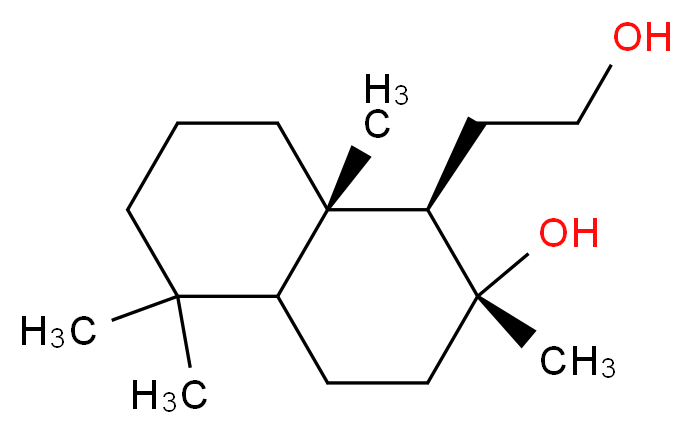(1R,2R,8aS)-1-(2-hydroxyethyl)-2,5,5,8a-tetramethyldecahydronaphthalen-2-ol_Molecular_structure_CAS_)