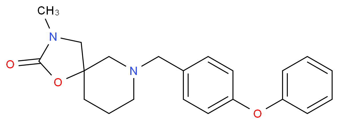 3-methyl-7-(4-phenoxybenzyl)-1-oxa-3,7-diazaspiro[4.5]decan-2-one_Molecular_structure_CAS_)
