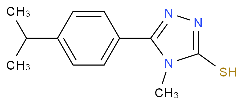 5-(4-Isopropylphenyl)-4-methyl-4H-1,2,4-triazole-3-thiol_Molecular_structure_CAS_)