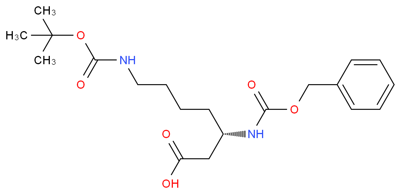 Z-β-Homolys(Boc)-OH_Molecular_structure_CAS_)