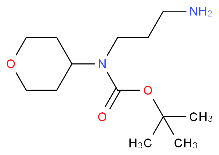 tert-butyl N-(3-aminopropyl)-N-(oxan-4-yl)carbamate_Molecular_structure_CAS_)