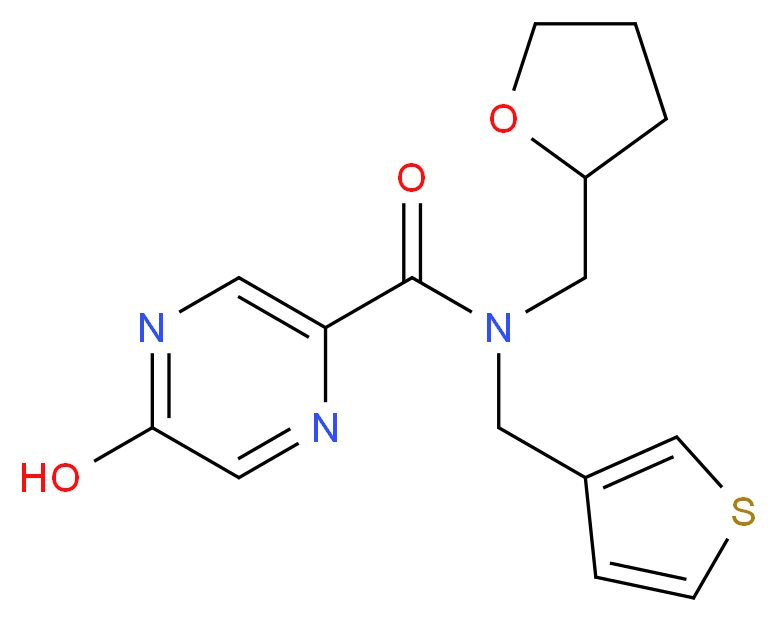 5-hydroxy-N-(tetrahydrofuran-2-ylmethyl)-N-(3-thienylmethyl)pyrazine-2-carboxamide_Molecular_structure_CAS_)