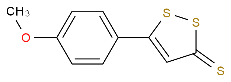 5-(4-Methoxyphenyl)-3H-1,2-dithiole-3-thione_Molecular_structure_CAS_532-11-6)