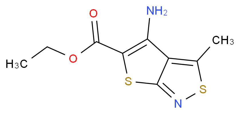 ethyl 4-amino-3-methylthieno[2,3-c][1,2]thiazole-5-carboxylate_Molecular_structure_CAS_)