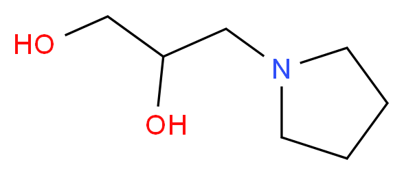 3-(pyrrolidin-1-yl)propane-1,2-diol_Molecular_structure_CAS_)
