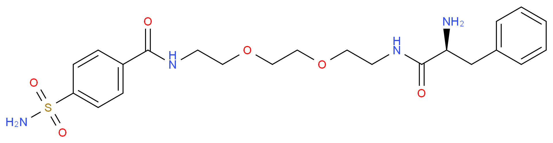 PHENYLALANYLAMINODI(ETHYLOXY)ETHYL BENZENESULFONAMIDEAMINOCARBONYLBENZENESULFONAMIDE_Molecular_structure_CAS_)