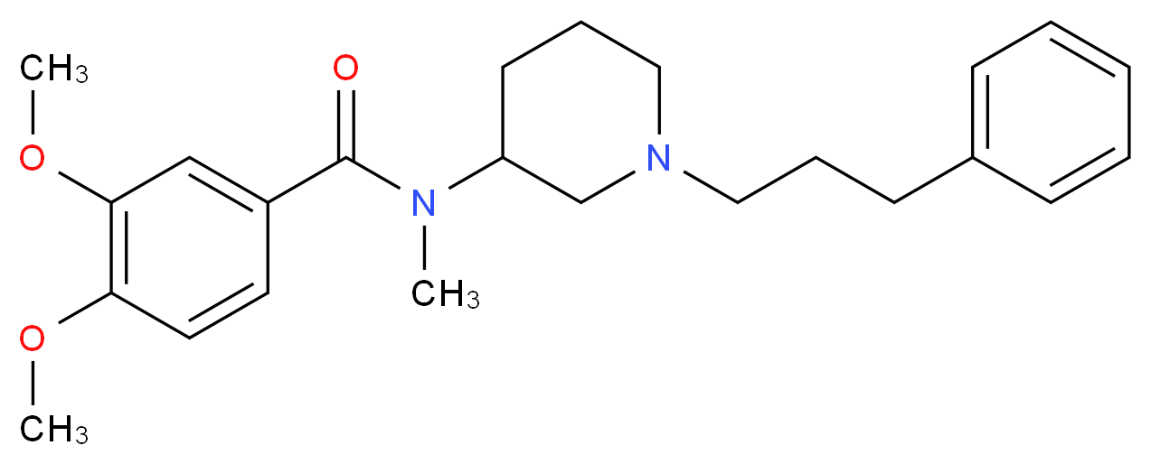 3,4-dimethoxy-N-methyl-N-[1-(3-phenylpropyl)-3-piperidinyl]benzamide_Molecular_structure_CAS_)