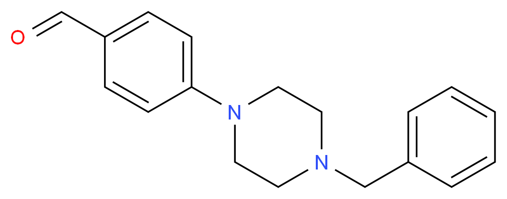 4-(4-Benzylpiperazino)benzenecarbaldehyde_Molecular_structure_CAS_166438-88-6)