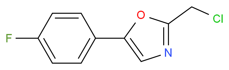 2-(chloromethyl)-5-(4-fluorophenyl)-1,3-oxazole_Molecular_structure_CAS_)