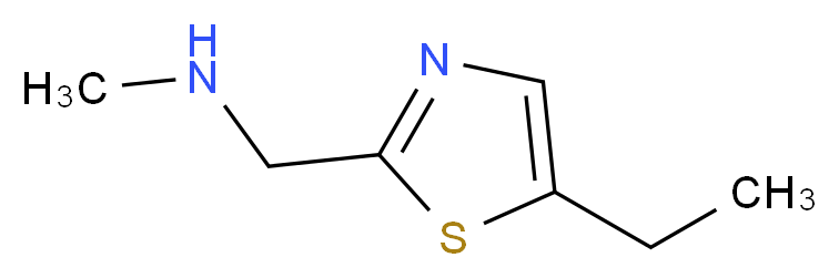 [(5-ethyl-1,3-thiazol-2-yl)methyl](methyl)amine_Molecular_structure_CAS_)