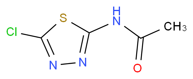 N-(5-chloro-1,3,4-thiadiazol-2-yl)acetamide_Molecular_structure_CAS_)