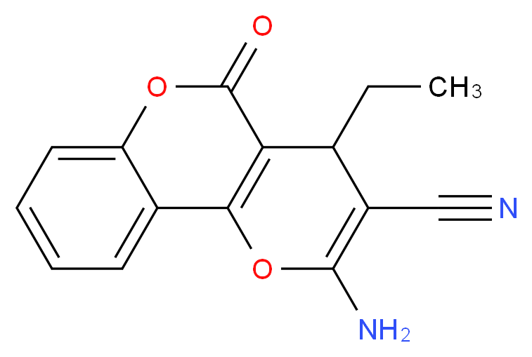 2-amino-4-ethyl-5-oxo-4H,5H-pyrano[3,2-c]chromene-3-carbonitrile_Molecular_structure_CAS_499785-45-4)