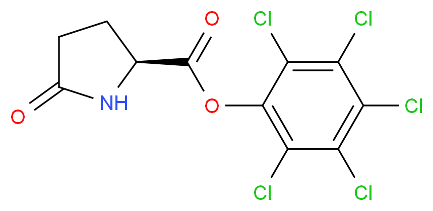 L-Pyroglutamic acid pentachlorophenyl ester_Molecular_structure_CAS_28990-85-4)