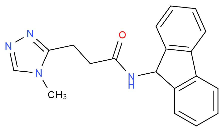N-9H-fluoren-9-yl-3-(4-methyl-4H-1,2,4-triazol-3-yl)propanamide_Molecular_structure_CAS_)