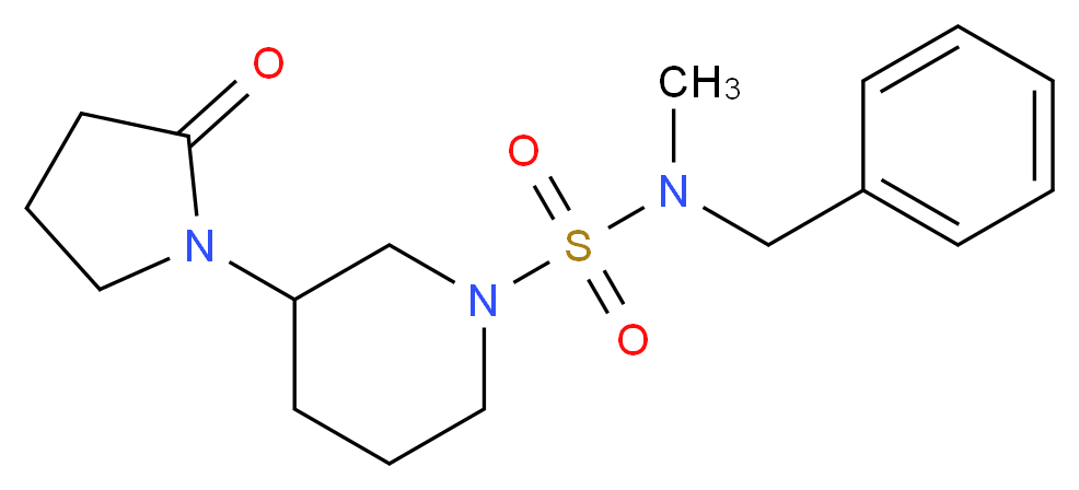 N-benzyl-N-methyl-3-(2-oxopyrrolidin-1-yl)piperidine-1-sulfonamide_Molecular_structure_CAS_)