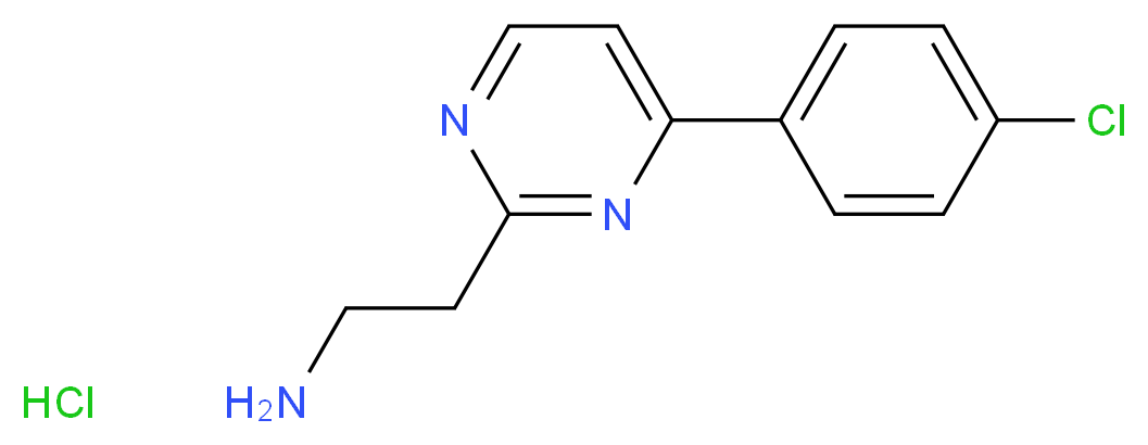 2-(4-(4-chlorophenyl)pyrimidin-2-yl)ethanamine hydrochloride_Molecular_structure_CAS_1196147-61-1)