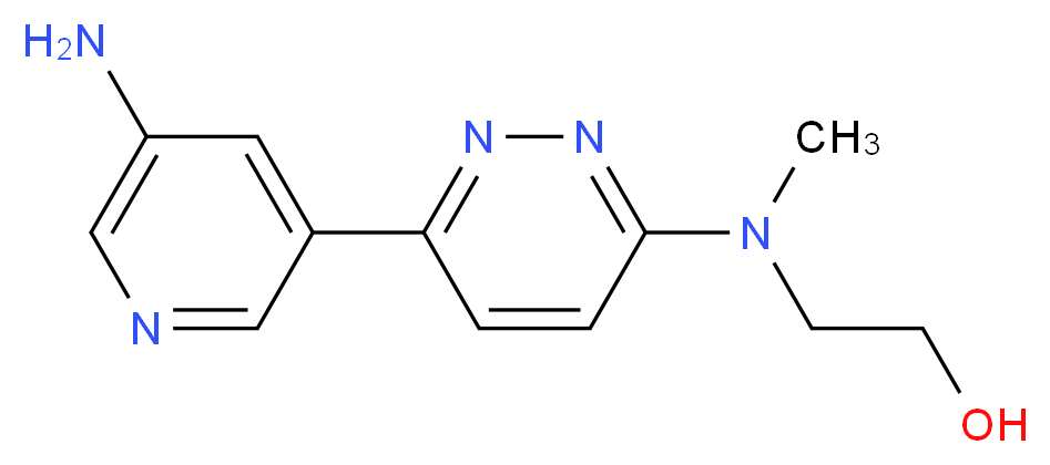 2-[[6-(5-aminopyridin-3-yl)pyridazin-3-yl](methyl)amino]ethanol_Molecular_structure_CAS_)