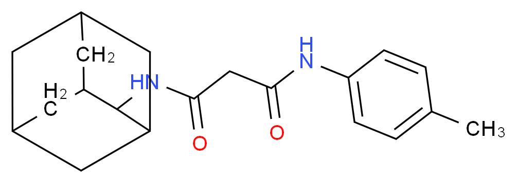 N-2-adamantyl-N'-(4-methylphenyl)malonamide_Molecular_structure_CAS_)
