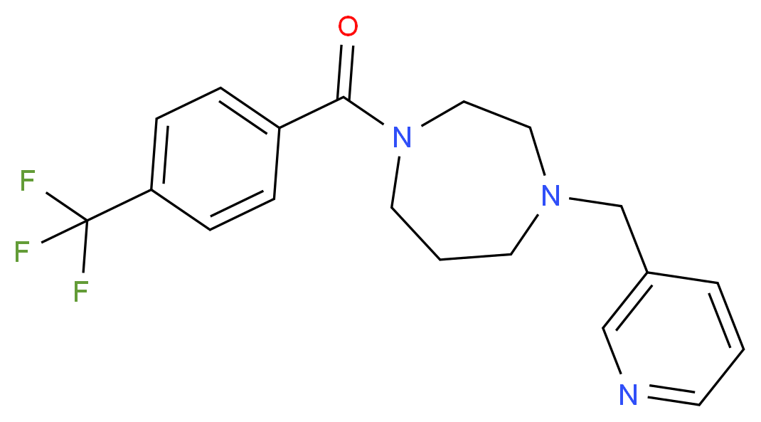 1-(3-pyridinylmethyl)-4-[4-(trifluoromethyl)benzoyl]-1,4-diazepane_Molecular_structure_CAS_)