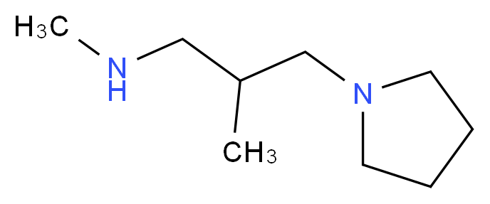 N,2-dimethyl-3-pyrrolidin-1-ylpropan-1-amine_Molecular_structure_CAS_938458-84-5)