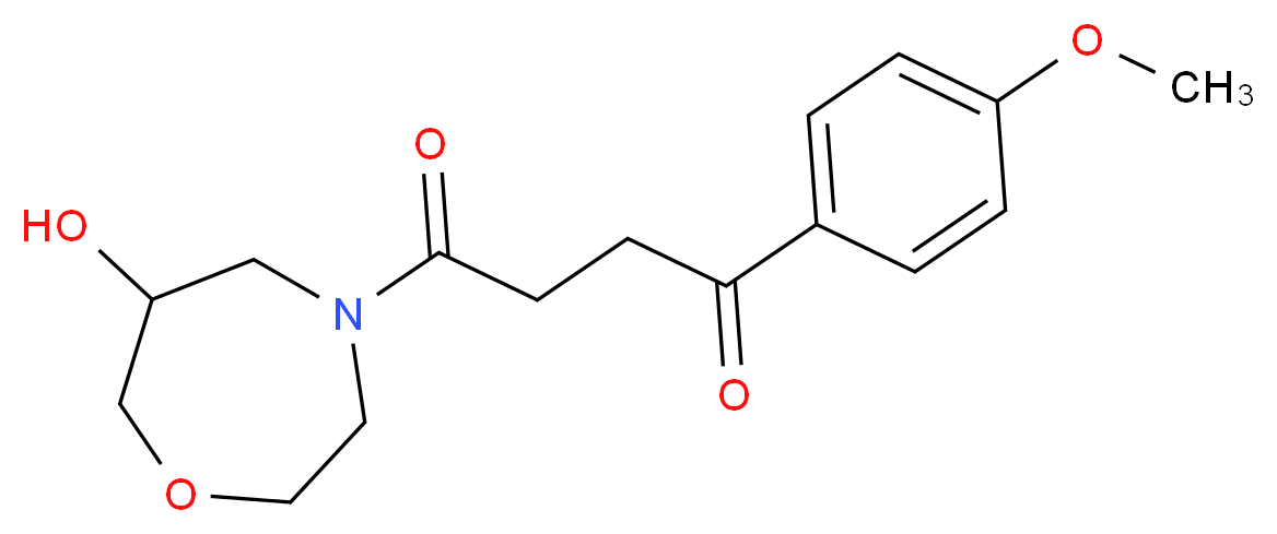 4-(6-hydroxy-1,4-oxazepan-4-yl)-1-(4-methoxyphenyl)-4-oxobutan-1-one_Molecular_structure_CAS_)