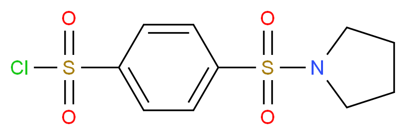 4-(pyrrolidin-1-ylsulfonyl)benzenesulfonyl chloride_Molecular_structure_CAS_165669-32-9)