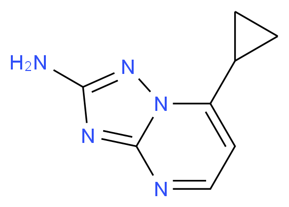 7-Cyclopropyl[1,2,4]triazolo[1,5-a]pyrimidin-2-amine_Molecular_structure_CAS_)