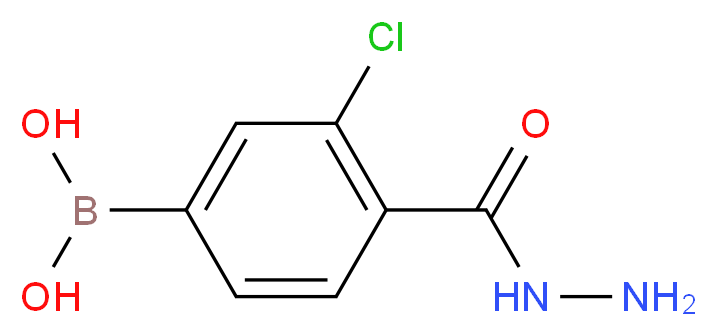 3-CHLORO-4-(HYDRAZINOCARBONYL)BENZENEBORONIC ACID_Molecular_structure_CAS_850589-37-6)