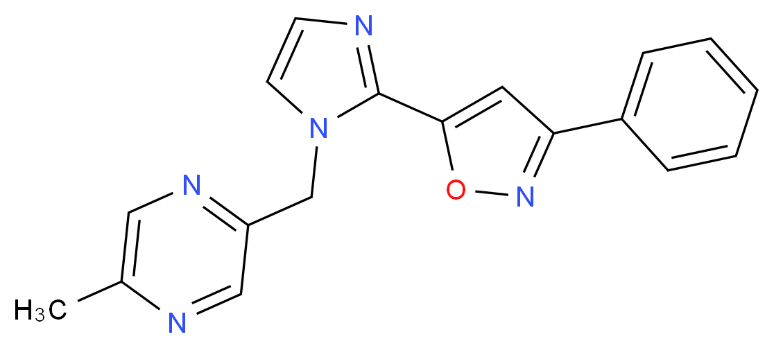 2-methyl-5-{[2-(3-phenylisoxazol-5-yl)-1H-imidazol-1-yl]methyl}pyrazine_Molecular_structure_CAS_)
