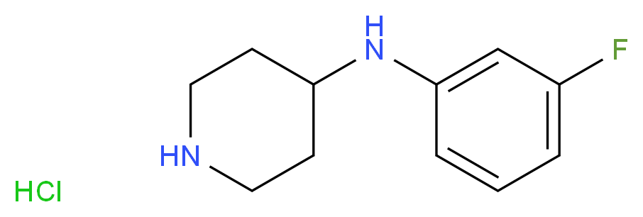 (3-FLUORO-PHENYL)-PIPERIDIN-4-YL-AMINE HYDROCHLORIDE_Molecular_structure_CAS_923565-91-7)