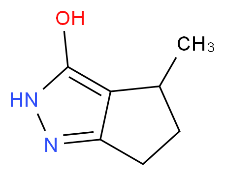 4-methyl-2H,4H,5H,6H-cyclopenta[c]pyrazol-3-ol_Molecular_structure_CAS_)