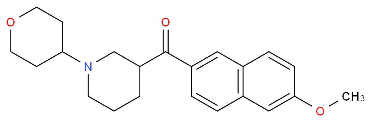 (6-methoxy-2-naphthyl)[1-(tetrahydro-2H-pyran-4-yl)-3-piperidinyl]methanone_Molecular_structure_CAS_)