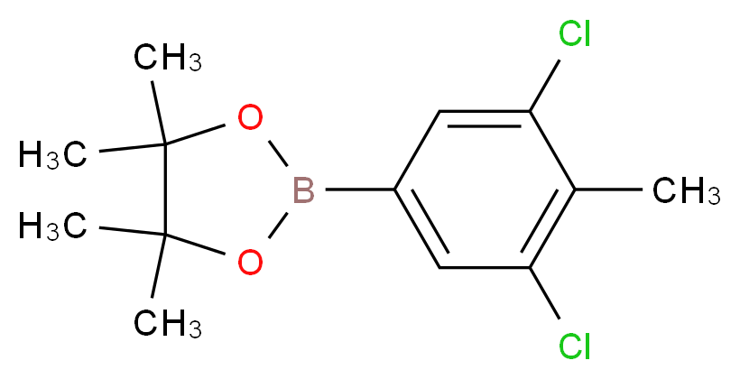 2-(3,5-Dichloro-4-methylphenyl)-4,4,5,5-tetramethyl-1,3,2-dioxaborolane_Molecular_structure_CAS_942069-73-0)