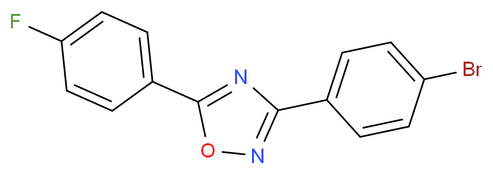3-(4-Bromophenyl)-5-(4-fluorophenyl)-1,2,4-oxadiazole_Molecular_structure_CAS_694521-68-1)