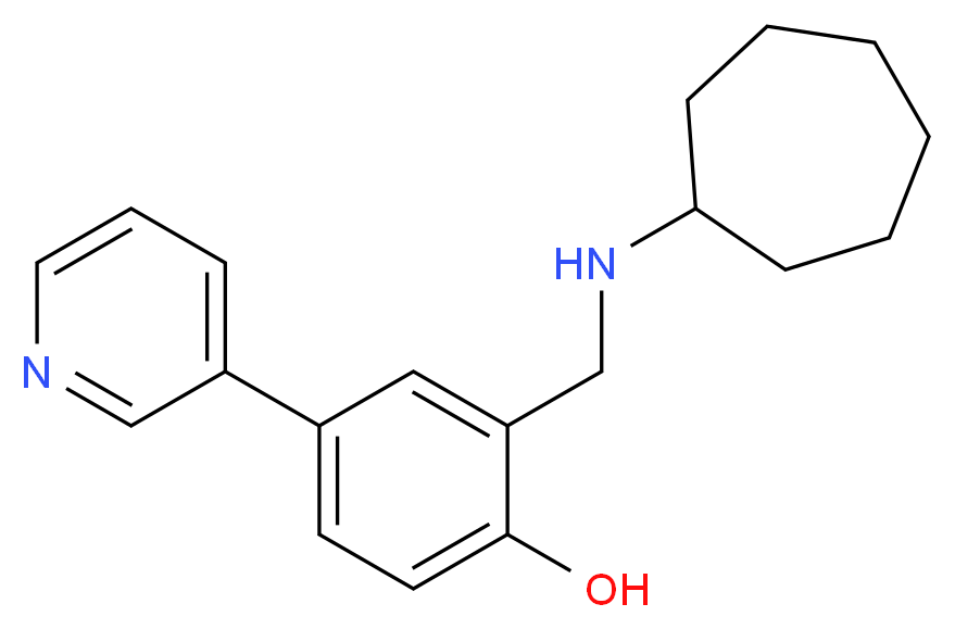 2-[(cycloheptylamino)methyl]-4-(3-pyridinyl)phenol_Molecular_structure_CAS_)