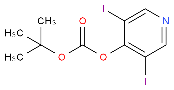 tert-Butyl 3,5-diiodopyridin-4-yl carbonate_Molecular_structure_CAS_)