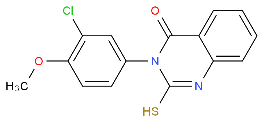 3-(3-Chloro-4-methoxy-phenyl)-2-mercapto-3H-quinazolin-4-one_Molecular_structure_CAS_)
