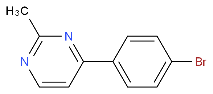 4-(4-Bromophenyl)-2-methylpyrimidine_Molecular_structure_CAS_499785-50-1)