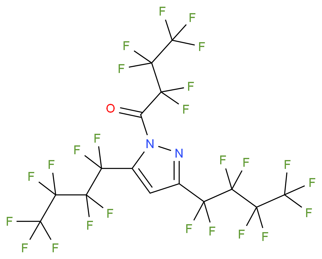 3,5-Bis(nonafluorobutyl)-1-(heptafluorobutyryl)pyrazole_Molecular_structure_CAS_)