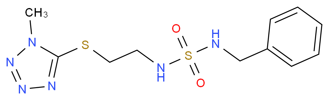 N-benzyl-N'-{2-[(1-methyl-1H-tetrazol-5-yl)thio]ethyl}sulfamide_Molecular_structure_CAS_)